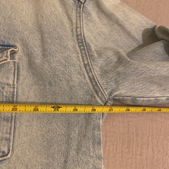 Zara Blue Casual Button Down Shirt Jacket. Size XL. Style 8197/279/406 - Picture 5 of 7